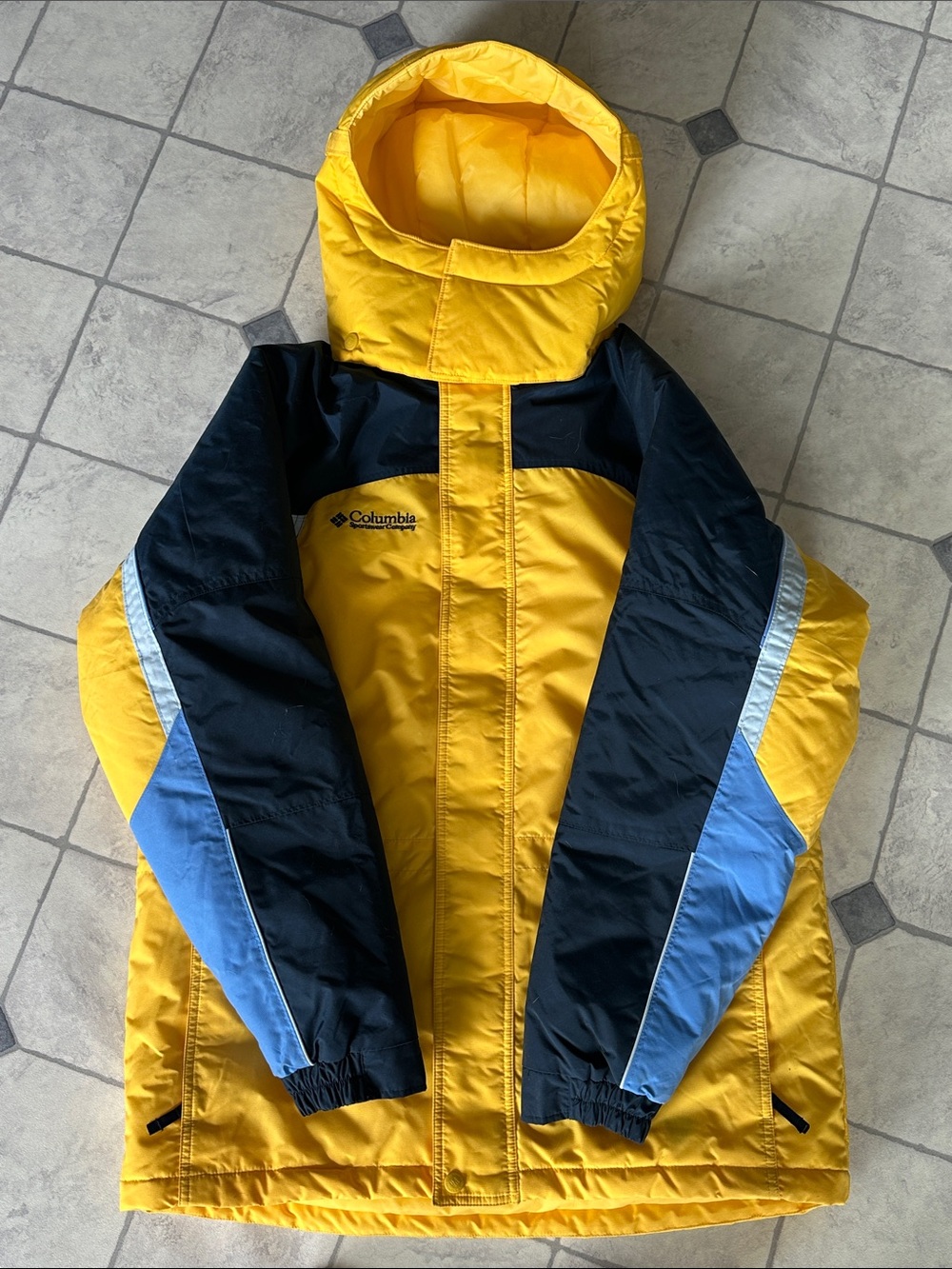 COLUMBIA Big Boy Hooded Puffer Jacket Size 18/20